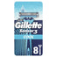 Gillette Sensor3 Cool Men's Disposable Razors Eucalyptus Lubricating Strip, 8 pcs.