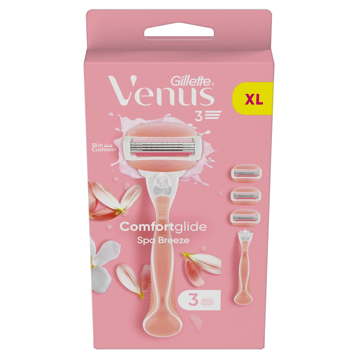 Gillette Venus Comfortglide Spa Breeze, Women's Razor , 1 handle + 3 refills