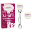 Gillette Venus Comfortglide Sugarberry With Olay , 1 handle + 2 refills