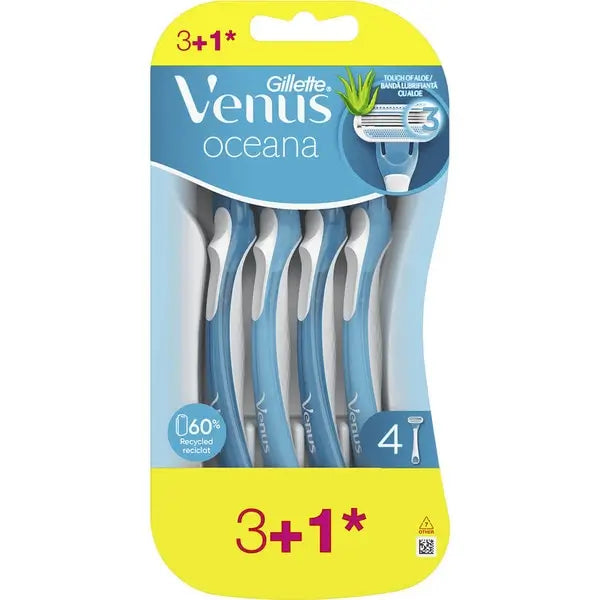 Gillette Venus Oceana Hair Removal Razors , 4 pieces