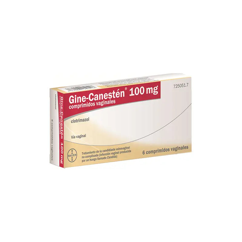 Gine-Canestén 100 mg, 6 Comprimidos Vaginales