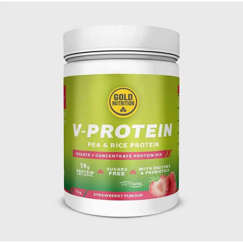 Gold Nutrition V-Protein Strawberry 1Kg.