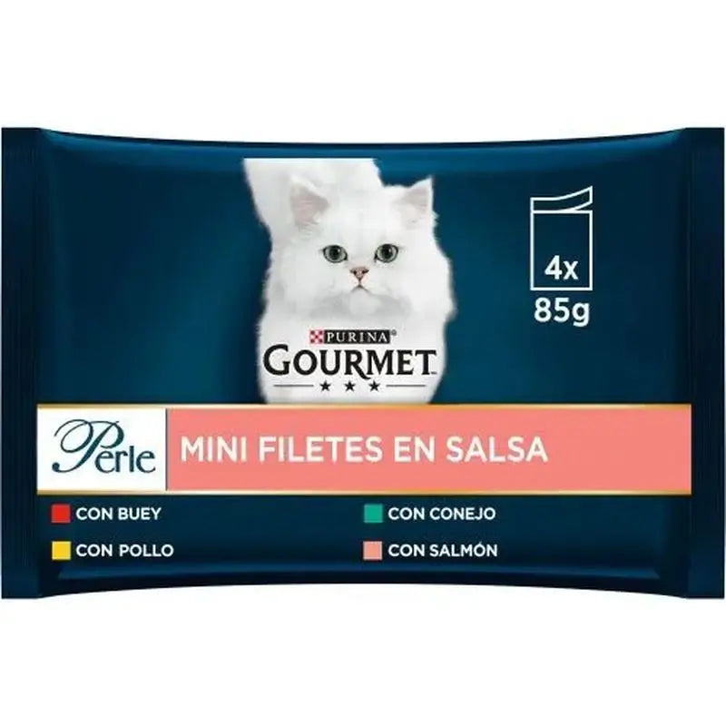 Gourmet Perle Salsa Buey Pollo Conejo Salmon 12X4X85Gr