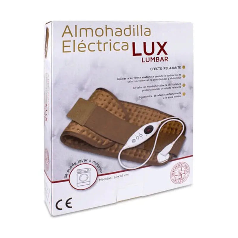 Gran Cruz Almohadilla Eléctrica Lux Lumbar, 69x28cm