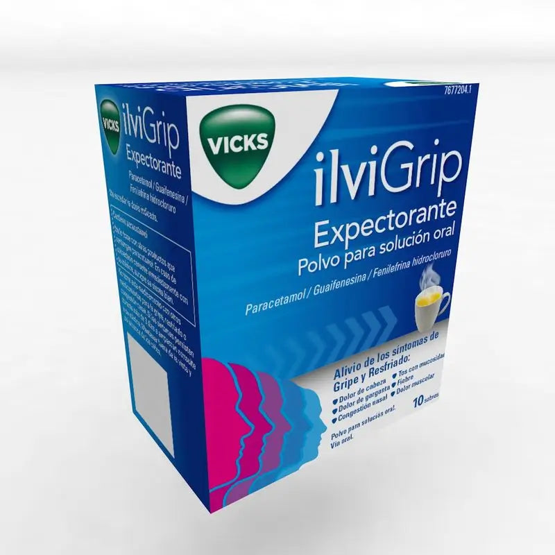 Ilvigrip Expectorant powder for oral solution, 10 sachets