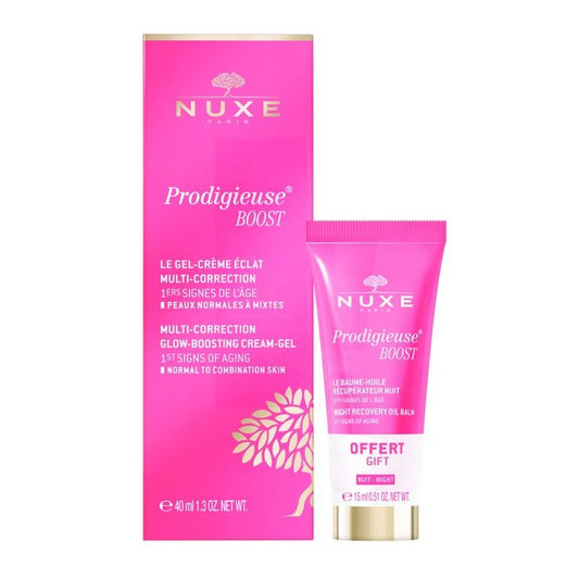 Nuxe Prodigieuse® Boost Gel-Cream 40Ml + Night Renewal Balm 15Ml Free Gift