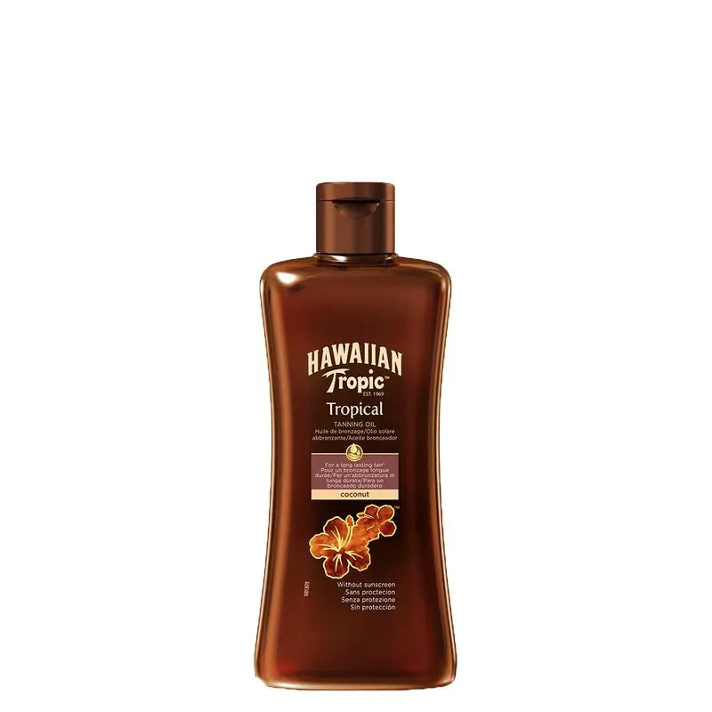 Hawaiian Tropic Oil Spf0, 200Ml