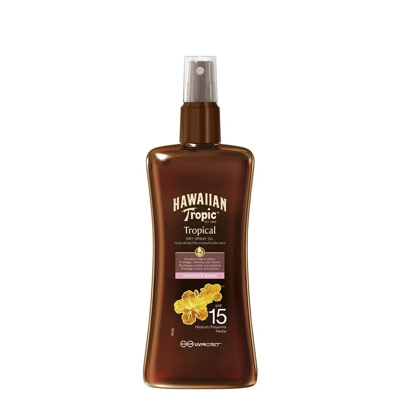 Hawaiian Tropic Oil Spray Spf15, 200Ml