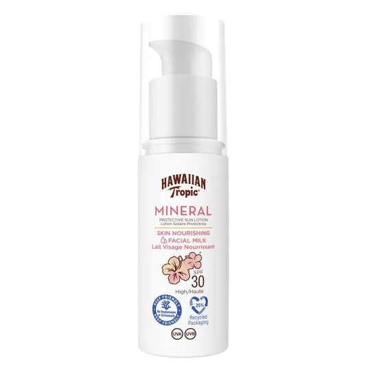 Hawaiian Tropic Sun Milk Mineral Face Spf30, 50 Ml