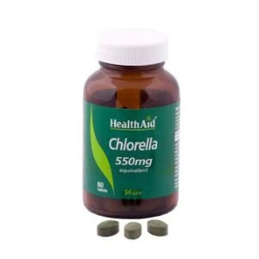 Health Aid Chlorella 550Mg. 60Comp. 