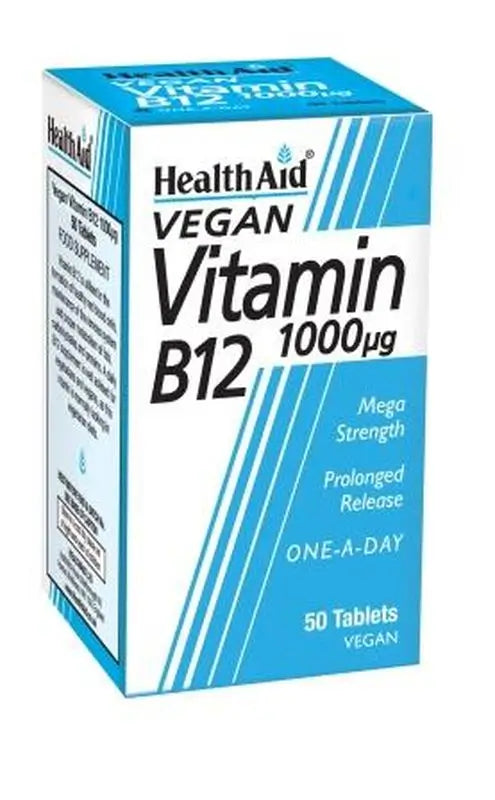 Health Aid Vitamina B12 1.000 Mg, 50 Comprimidos      