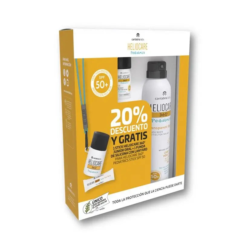 Heliocare 360º Pack Stick Pediatrico 25Gr + Heliocare 360º Pediatrico Spray