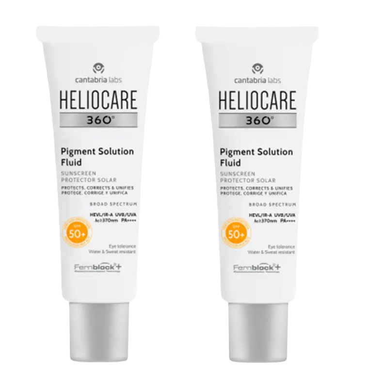 Heliocare 360º Pigment Solution Fluid Spf50+, 2 X 50 Ml