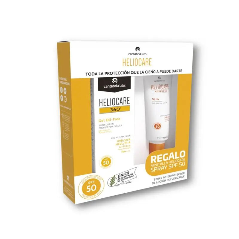 Heliocare 360ºpack Gel Oil Free 50Ml + Regalo Spray 75Ml Spf50+