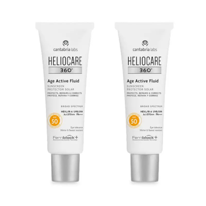 Heliocare Duplo 360° Age Active Fluid Spf 50 Ultralight, 2X50 Ml