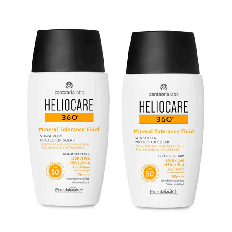 Heliocare Duplo 360º Mineral Tolerance Fluid Spf50, 2X50 Ml