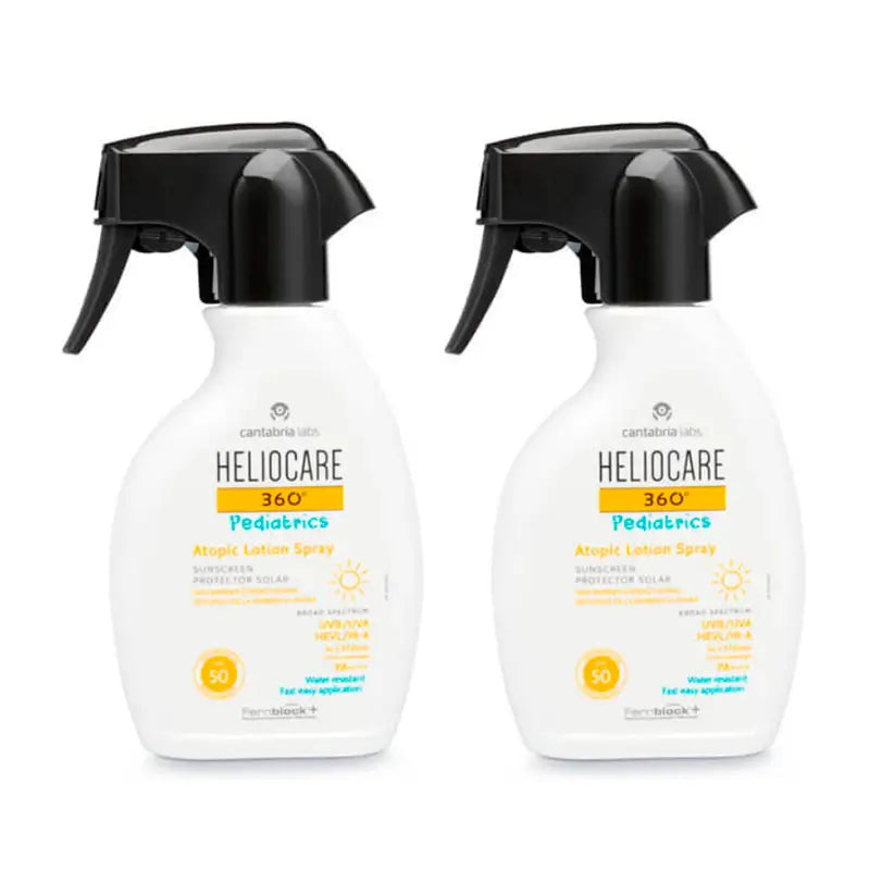 Heliocare Duplo 360º Pediatrics Atopic Lotion Spray Spf50 , 2X250 Ml