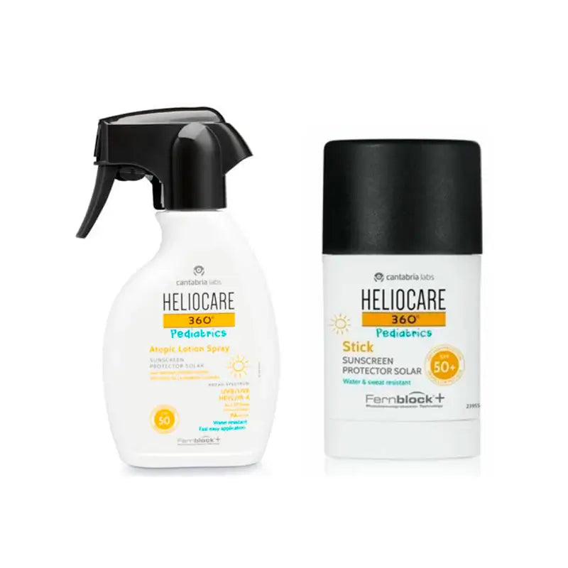 Heliocare Pack 360º Pediatrics Atopic Lotion Spray Spf50 250 Ml + Stick Spf50+ 25Gr