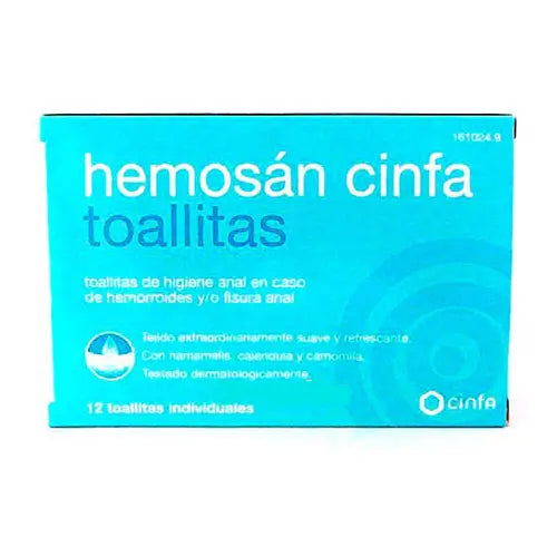 Cinfa Hemosan Toallitas 12 unidades