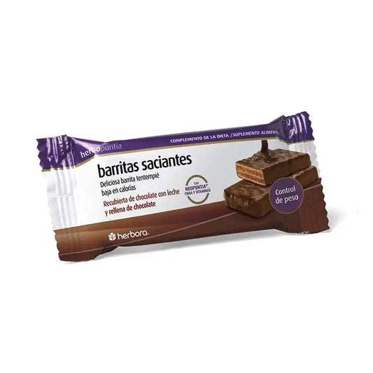 Herbora Saciante Chocolate-Yogurt Herbopuntia , 24 barritas