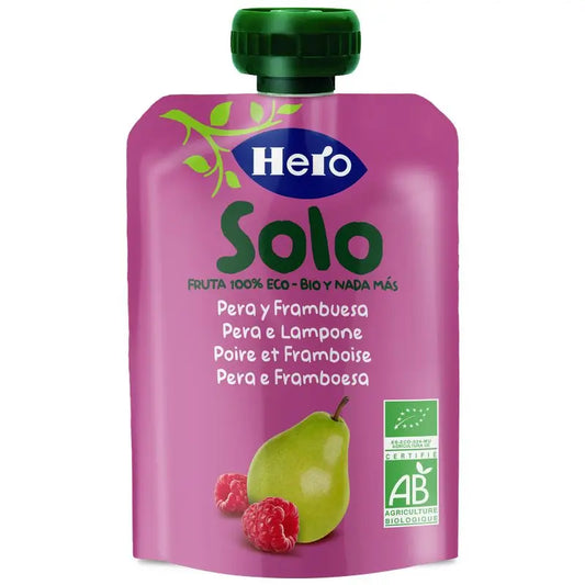 Hero Baby Solo Sachet Pear & Raspberry 100g