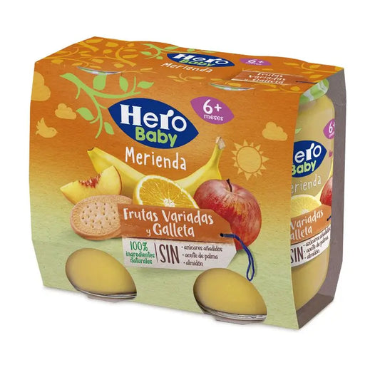 Hero Baby Snack Assorted Fruits & Biscuit 2X190G