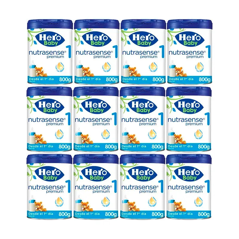 Hero Baby Nutrasense Premium Infant Milk 1 , 12 x 800 g