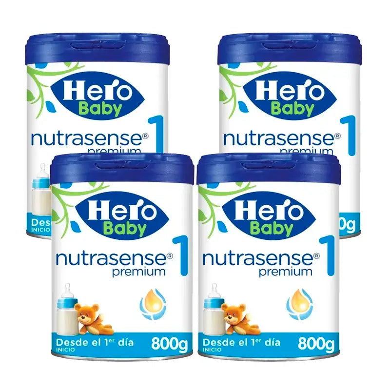 Hero Baby Nutrasense Premium Infant Milk 1 , 4 x 800 grams