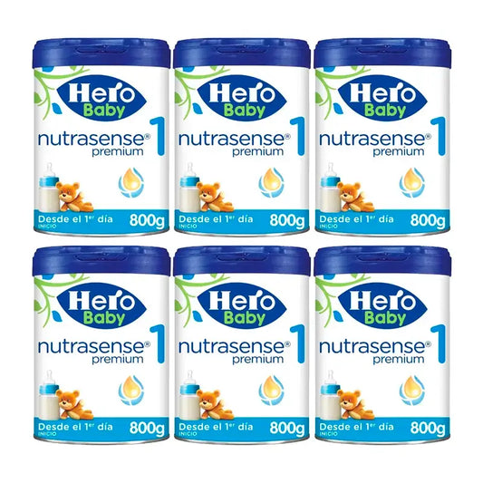 Hero Baby Nutrasense Premium Infant Milk 1 , 6 x 800 grams