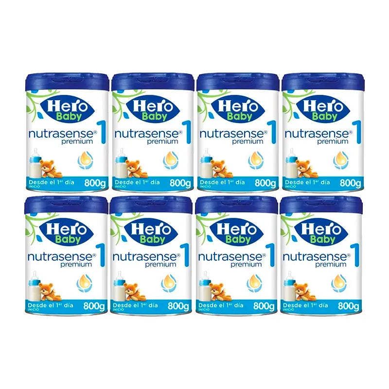 Hero Baby Nutrasense Premium Infant Milk 1 , 8 x 800 grams