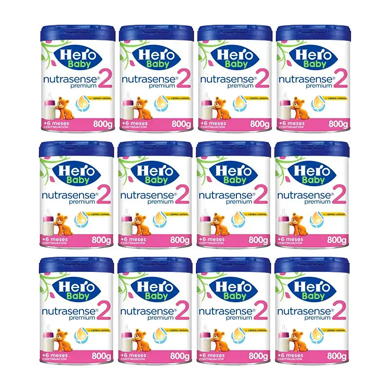 Hero Baby Nutrasense Premium Infant Milk 2 , 12 x 800 g