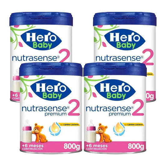 Hero Baby Nutrasense Premium Infant Milk 2 , 4 x 800 grams