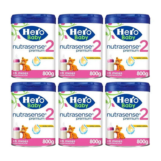 Hero Baby Nutrasense Premium Infant Milk 2 , 6 x 800 g