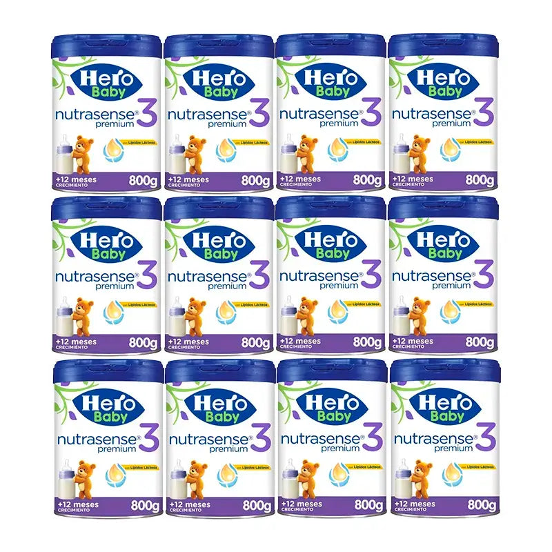 Hero Baby Nutrasense Premium Infant Milk 3 , 12 x 800 g