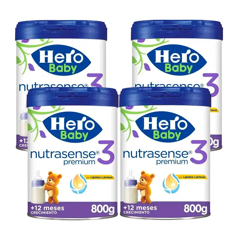 Hero Baby Nutrasense Premium Infant Milk 3 , 4 x 800g