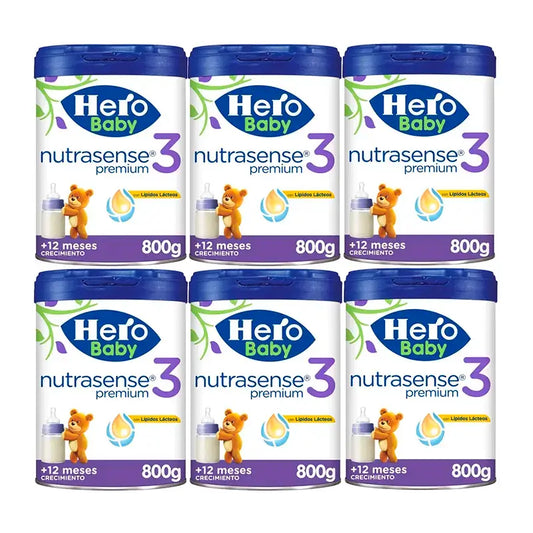 Hero Baby Nutrasense Premium Infant Milk 3 , 6 x 800 grams