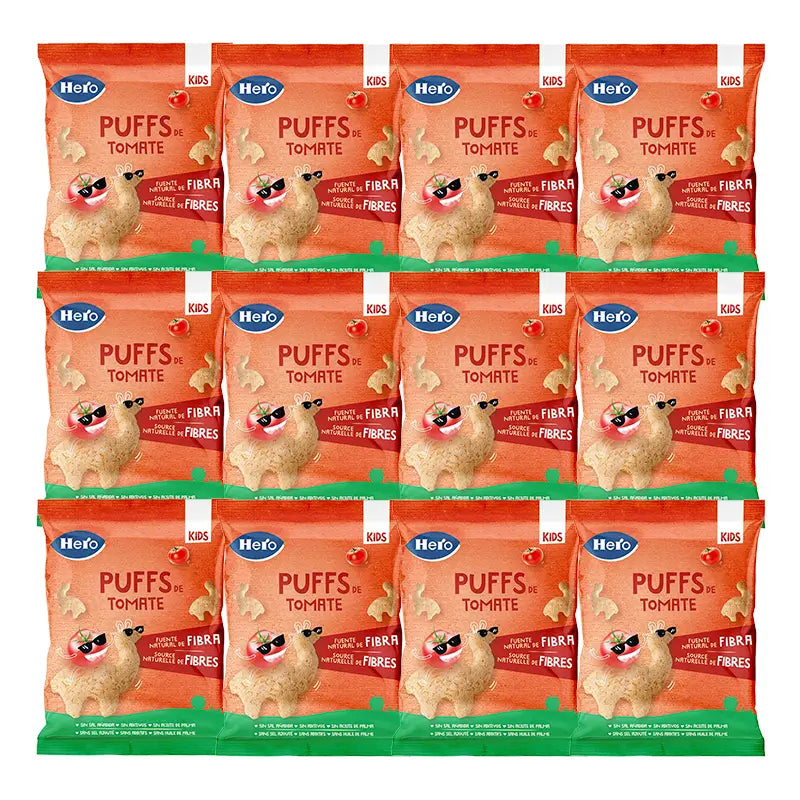 Hero Baby Pack Kids Puffs Tomato, 12 X 12 Gr