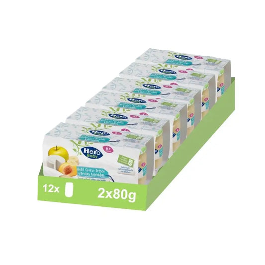 Hero Baby Pack Petit Fresh Cheese & Assorted Fruits, 6 X 2 x 80 grams