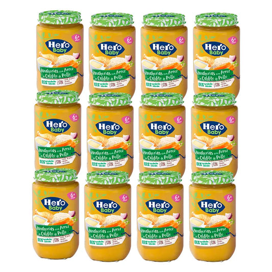 Hero Baby Pack Carrot Rice Chicken Bouillon, 12 X 235 Gr