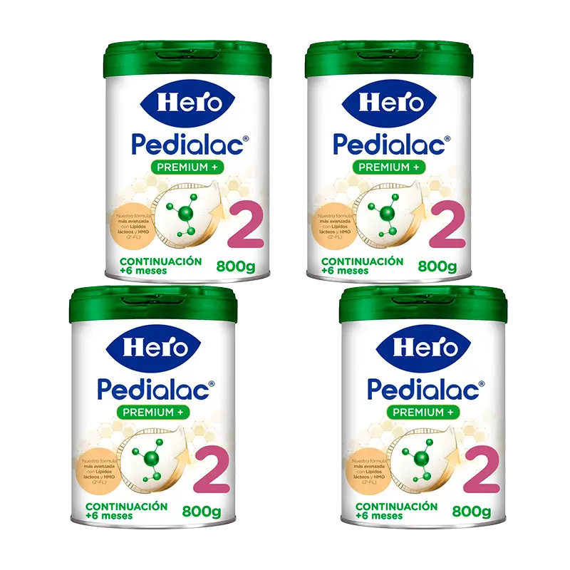 Hero Baby  Pedialac Leche 2, 4X800 Gr