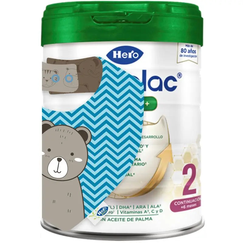 Hero Baby Pedialac Milk 2 Bottle, 800 Gr + Baby Bib Gift Set