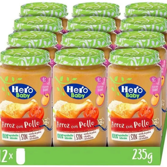 Hero Baby Pack 12X Chicken Rice Crispie Cup, 235g