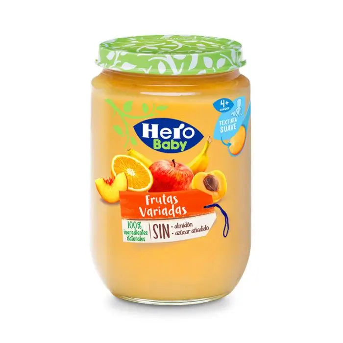 Hero Baby Assorted Fruit Jars, 190g