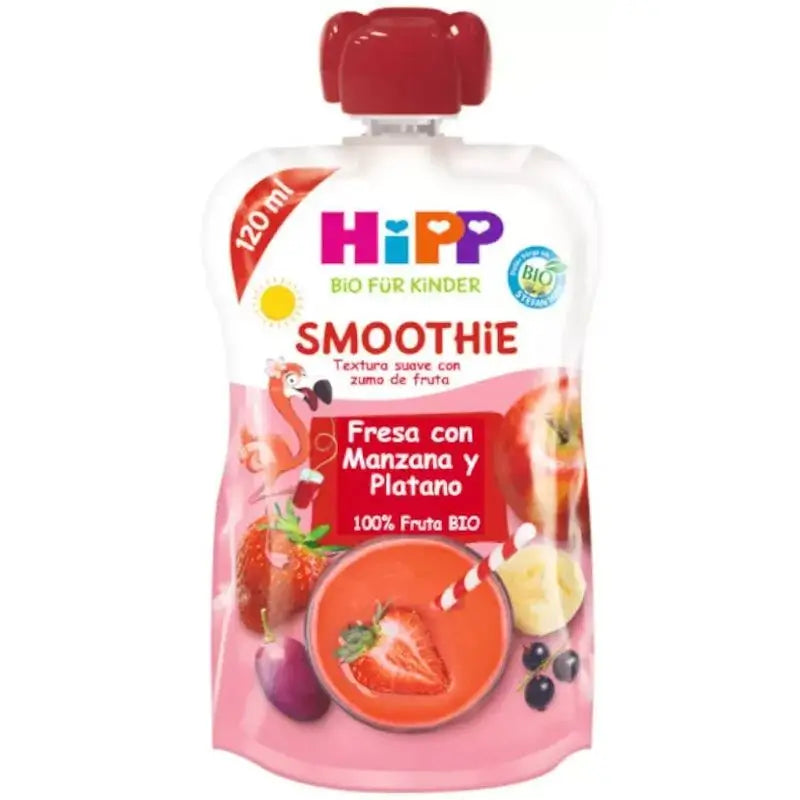 Hipp Organic Strawberry Apple Banana Smoothie, 120ml