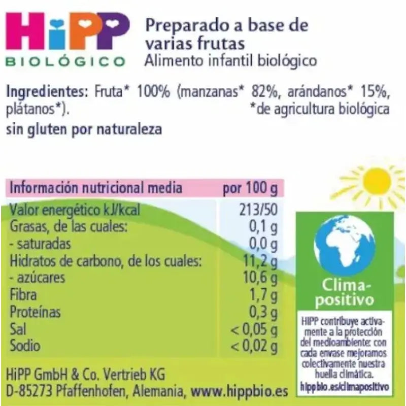 Hipp Organic Blueberry Apple & Banana Muffin, 190 G