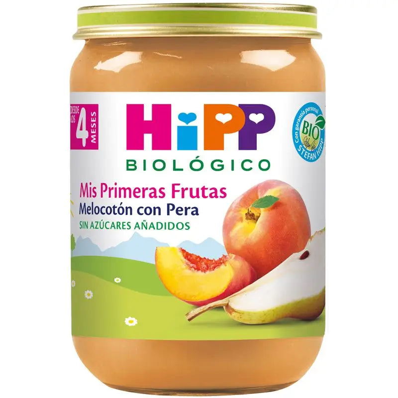 Hipp  Tarrito De Melocotón Y Pera Bio, 190 G