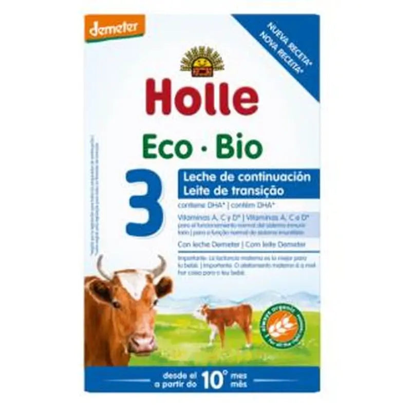 Holle Leche De Continuacion 3 Vaca 600Gr. Demeter