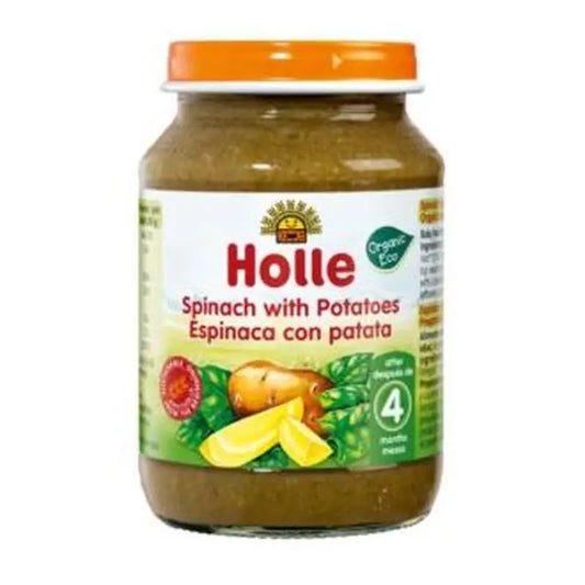 Holle Potito Espinacas Con Patata 4Meses 190Gr. Demete