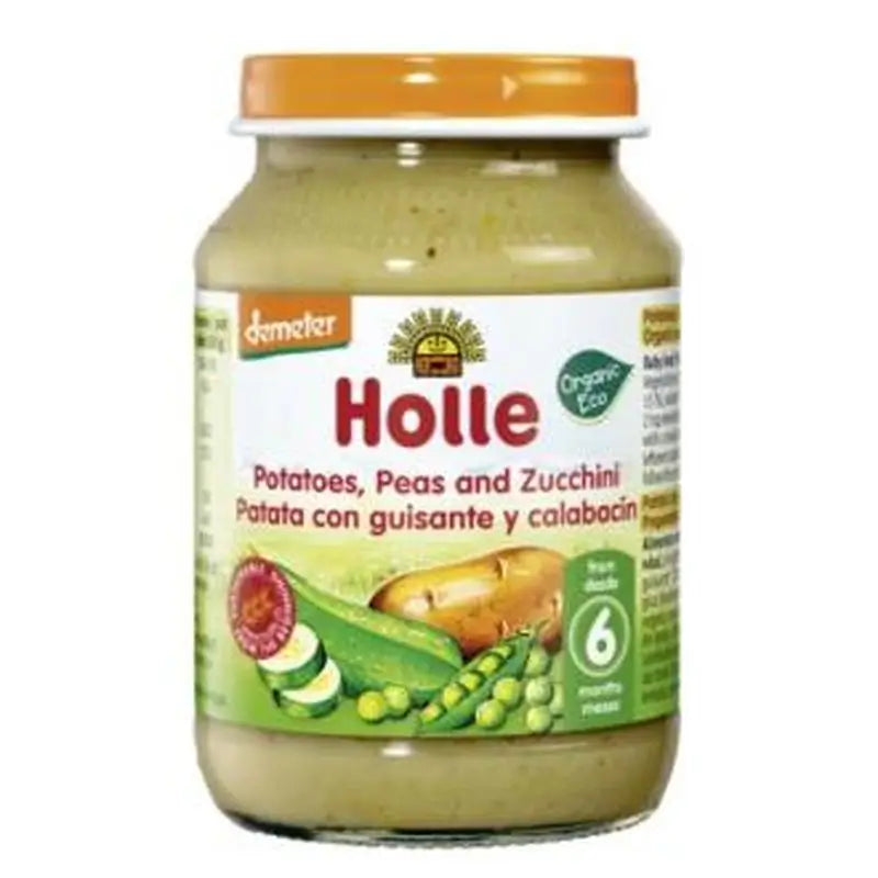 Holle Potito Patata Guisantes Y Calabacin 6Meses 190Gr.