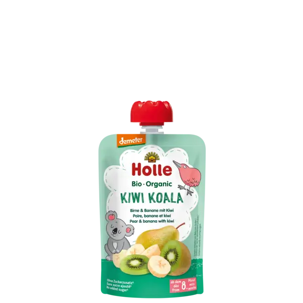 Holle Pouche de Pera, Plátano y Kiwi, 100 gr